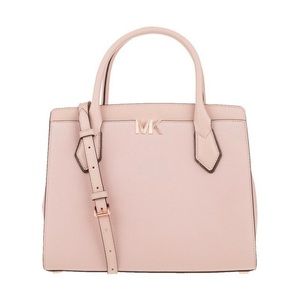 NWT Michael Kors Montgomery Large Pebbled Leather Satchel In Blossom Color